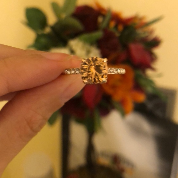 .925 sterling silver | Sparkle peach ring ✨ - Picture 2 of 5